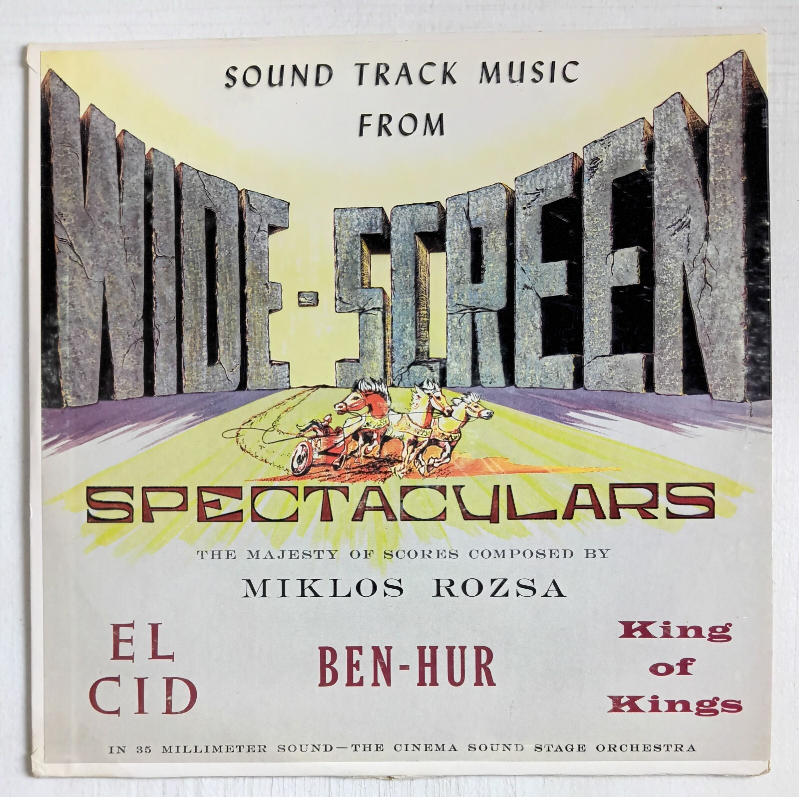 Sound Track From Wide-Screen Spectaculars Ben Hur Vinyl LP Record Album