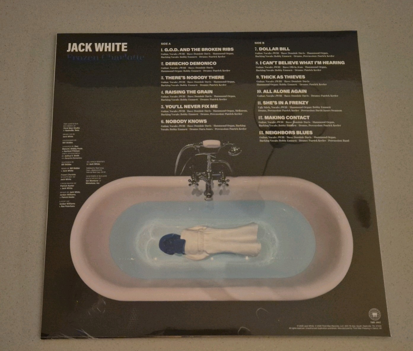 Jack White – Frozen Charlotte -Third Man Exclusive Zug IslandMarble Blue Vinyl