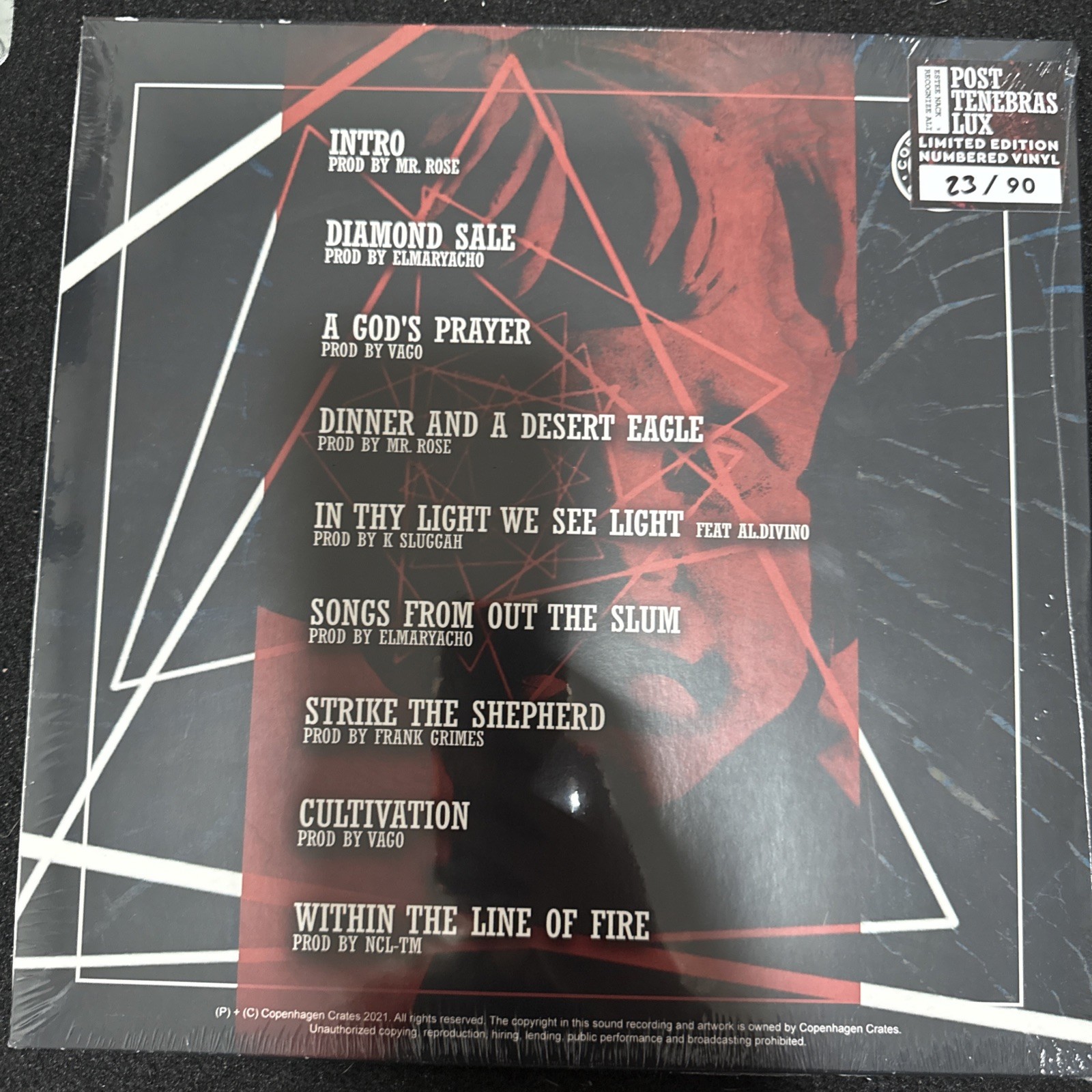 Estee Nack & Recognize Ali – Post Tenebras Lux vinyl LP (Red Wax, X/90