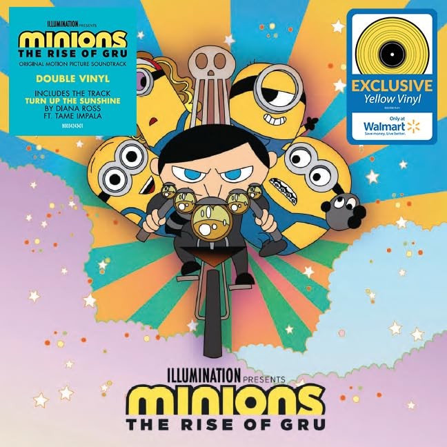New: MINIONS: THE RISE OF GRU – Soundtrack, Yellow Double Vinyl LP
