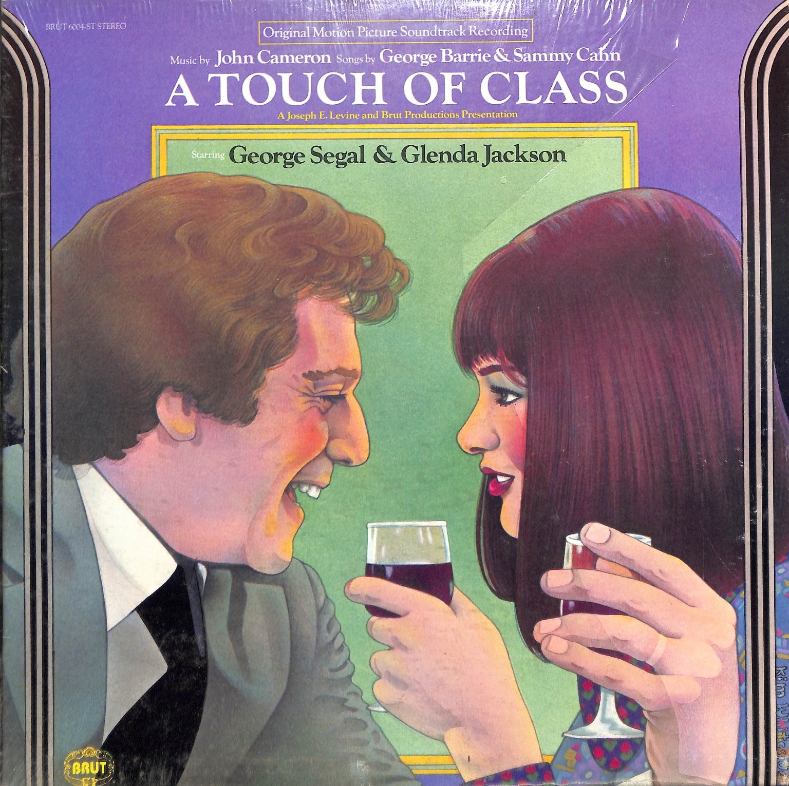 A Touch of Class Soundtrack LP John Cameron 1973 Brut George Segal Glenda