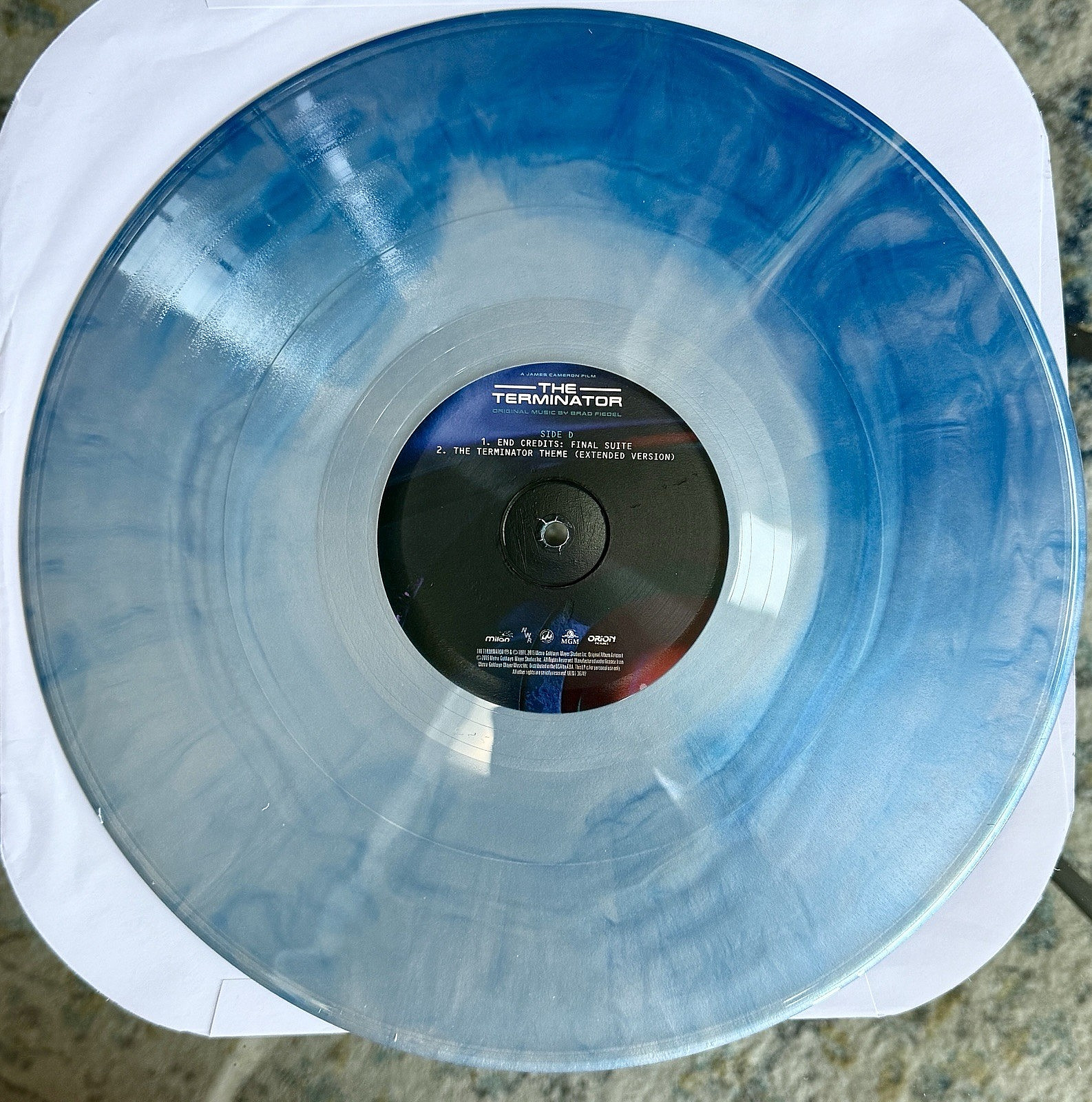 The Terminator OST Color Vinyl 2LP Milan 180g Red Blue Splatter Brad Fiedel OOP