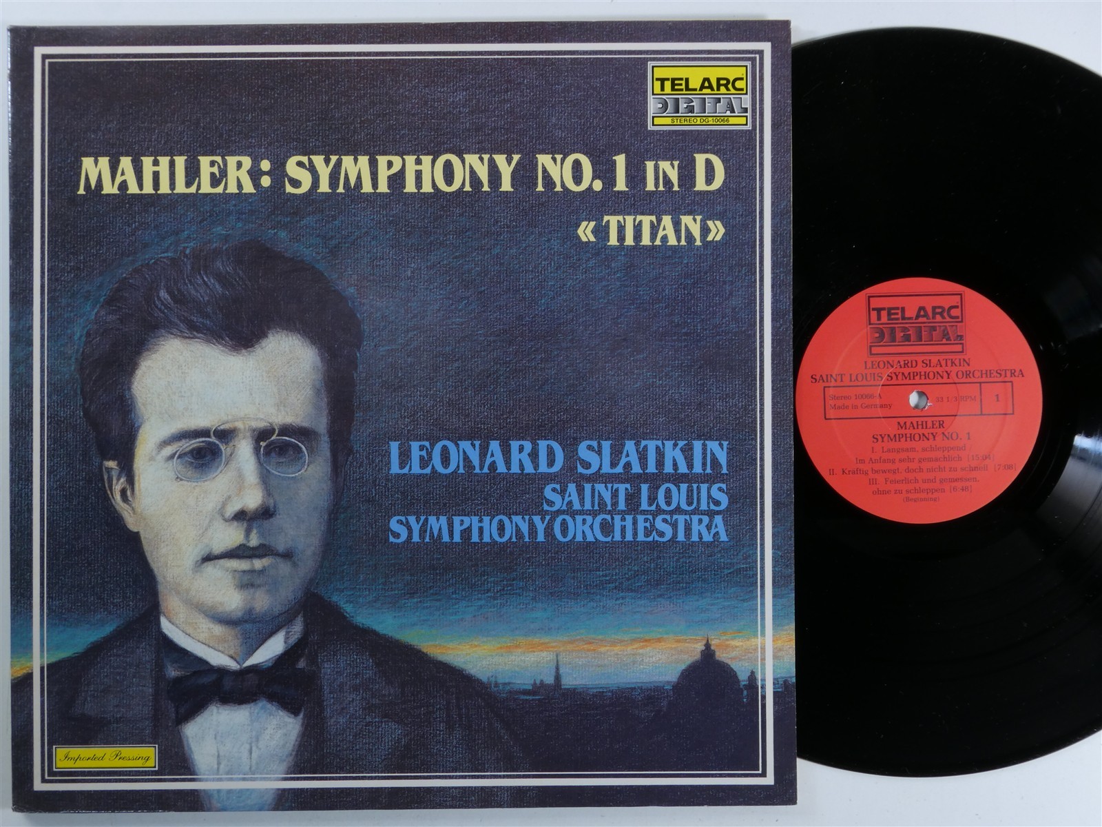 MAHLER Symphony No.1 In D LEONARD SLATKIN TELARC LP NM B587