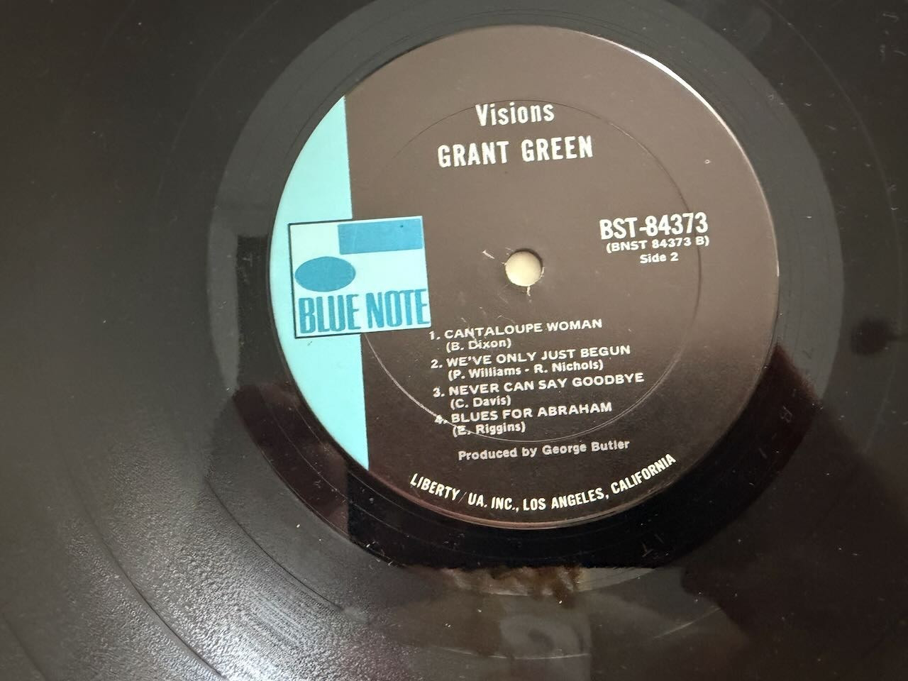 Grant Green Blue Note 84373 LP “Visions” Jazz ~ 1971 1st Press ~ Soul Funk