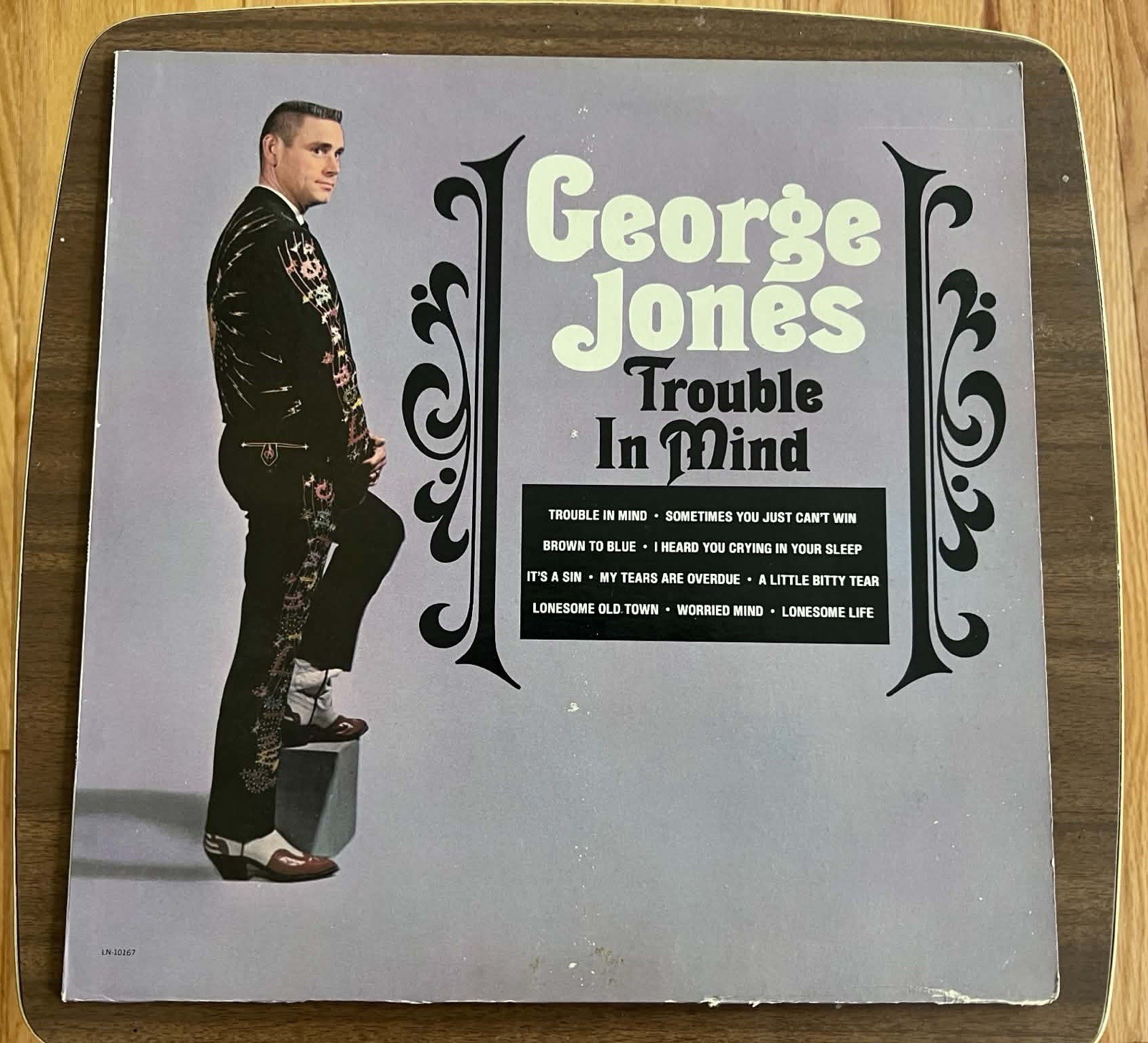George Jones “Trouble In Mind” LP/Liberty LN-10167 Reissue 1982