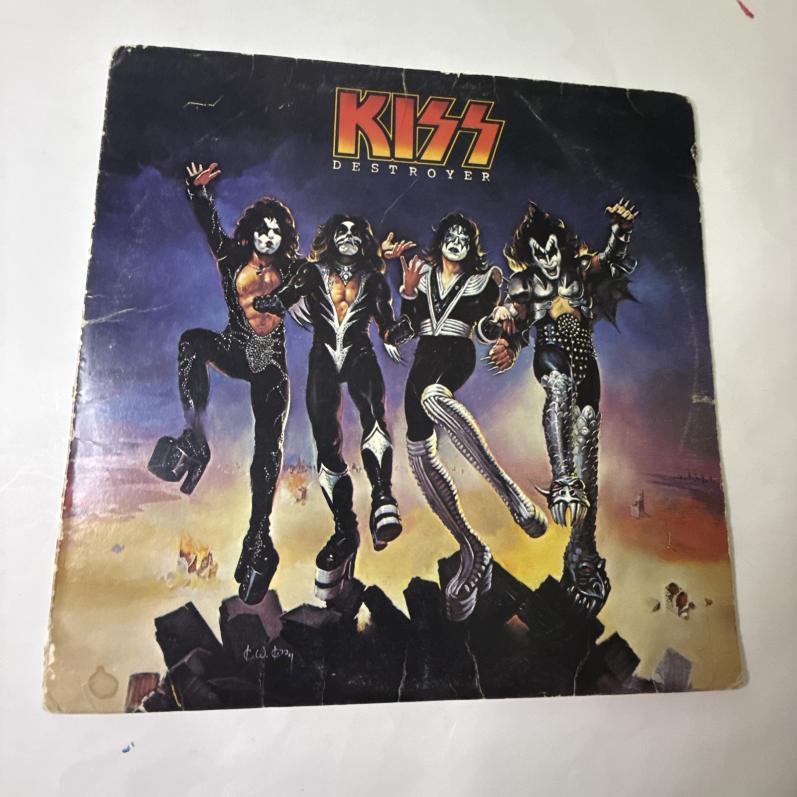 KISS Destroyer LP Album 1977 Reissue Casablanca NBLP-7025 G+/G+