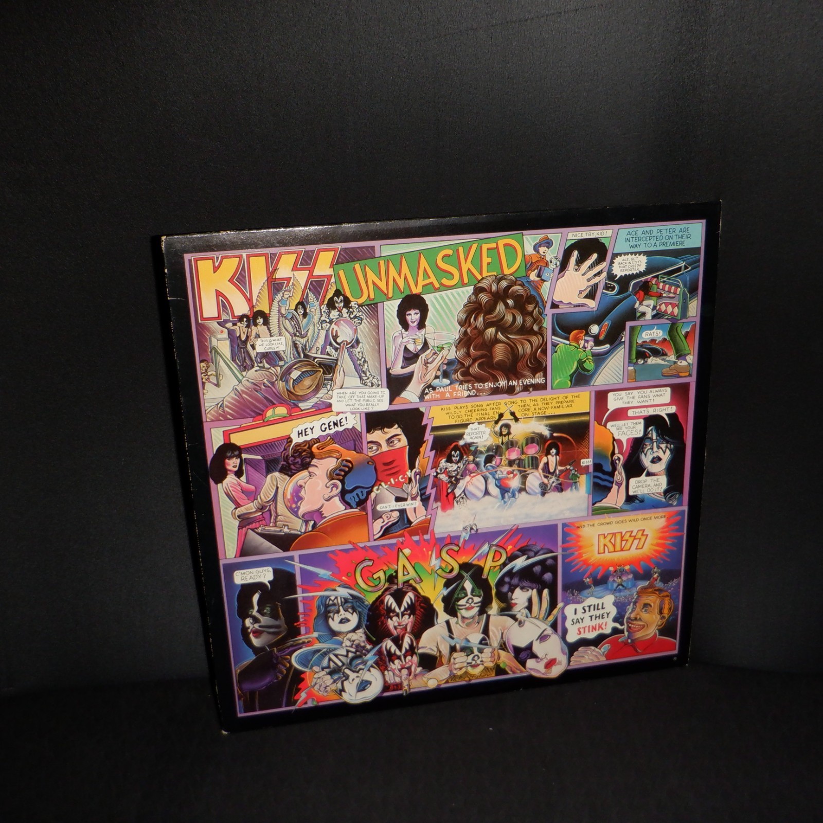 KISS vinyl LP Unmasked 1980 Casablanca w/ POSTER & MERCH. Order form EX/EX