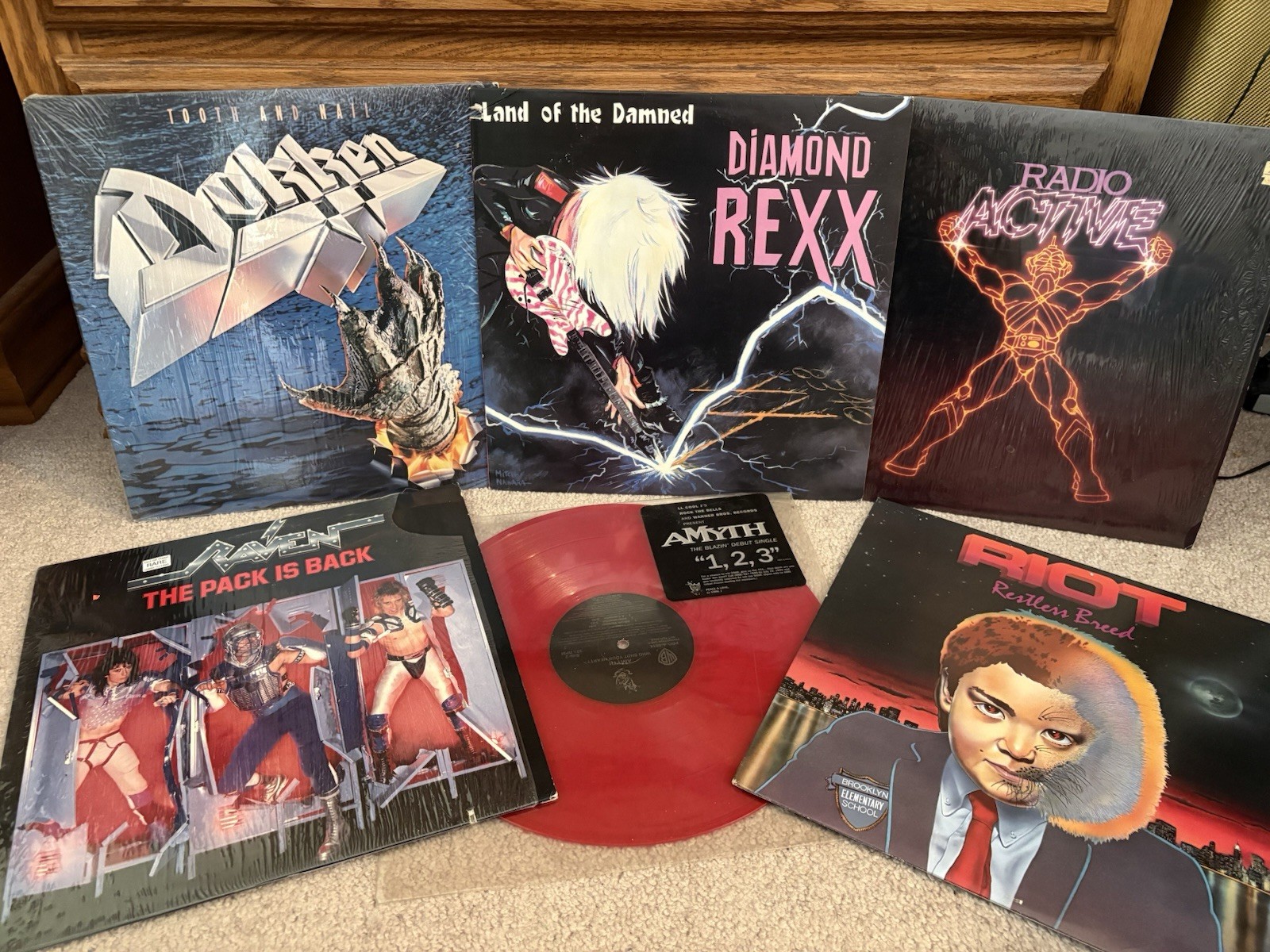 LOT of 6 VINYL records | 80s – Dokken, Police, Diamond Rexx, Hall & Oates, more