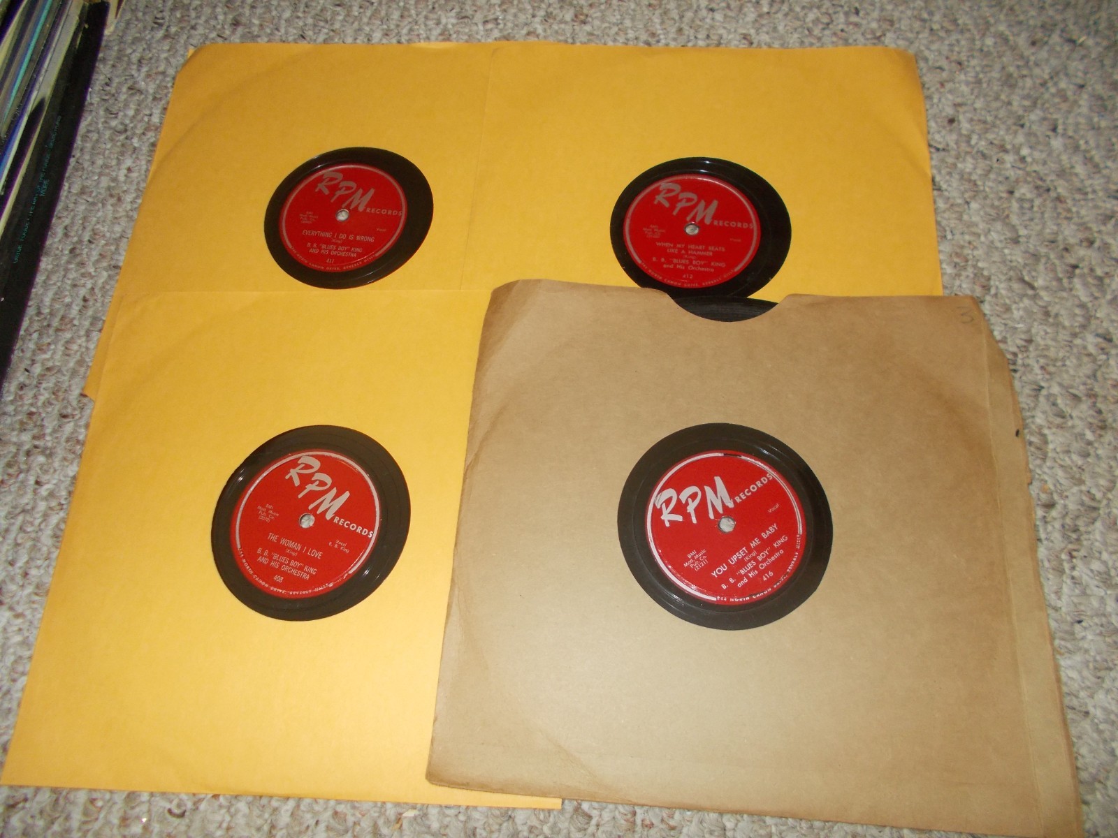 LOT OF 4 ORG RNB 78S ETTA JAMES, CADETS, THE JACKS, TEEN QUEENS