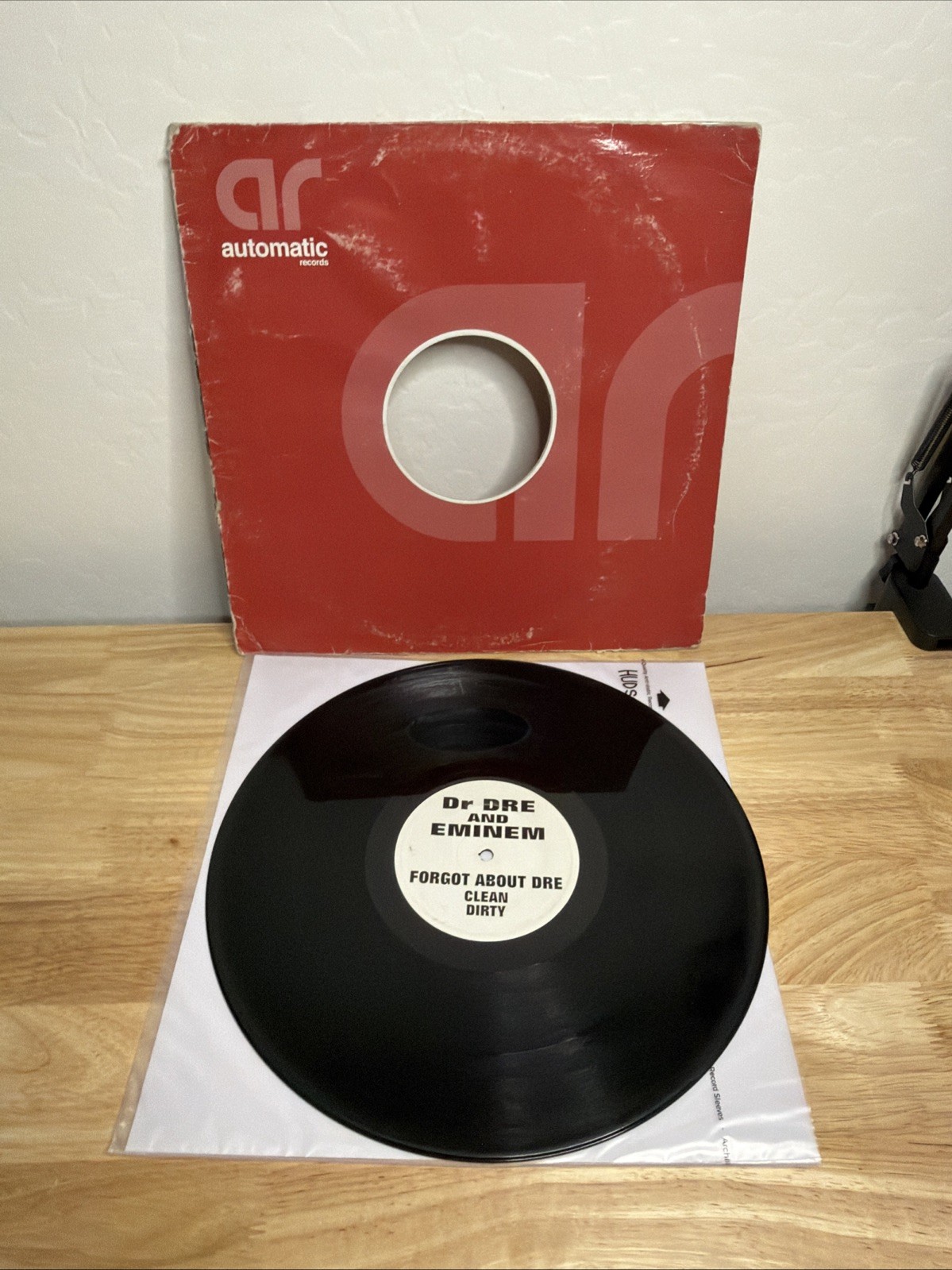 Dr Dre And Eminem Forget About Dre Unofficial Release Vinyl Record 12” Single