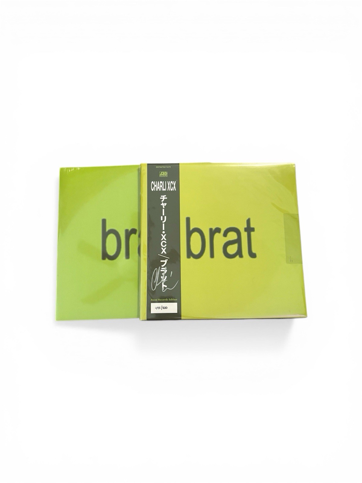 Charli XCX Brat Vinyls Signed Obi Strip Vinyl And Green Picture Vinyl Limited