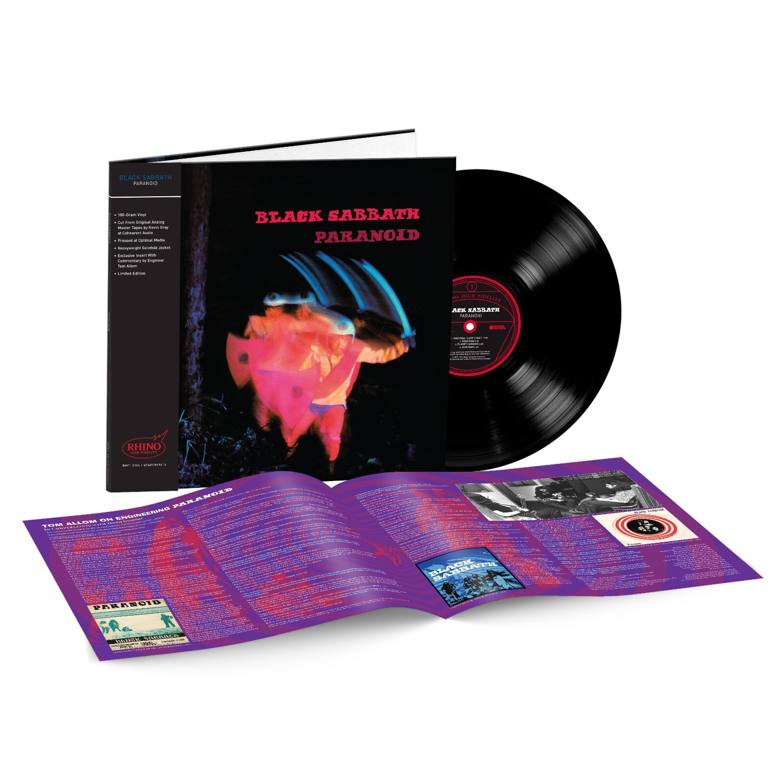 Black Sabbath PARANOID (RHINO HIGH FIDELITY) 180g LIMITED New Black Vinyl LP