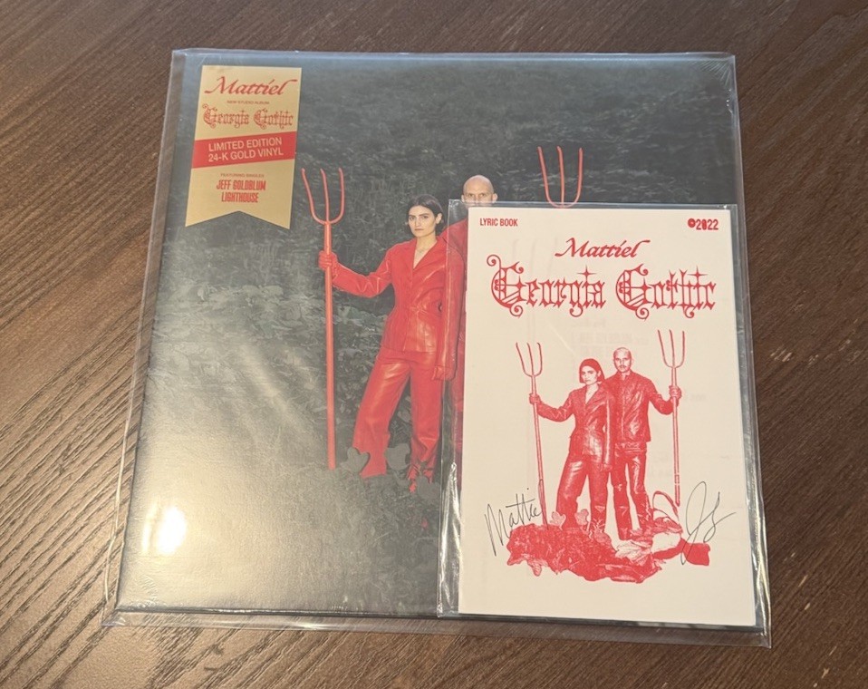 Georgia Gothic by Mattiel (2022) 24-K Gold Vinyl + Signed Lyric Sheet. Sealed.