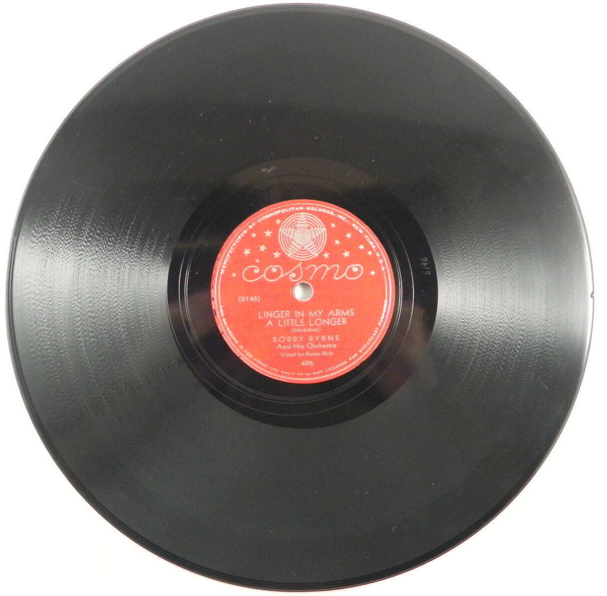 Bobby Byrne – This Is Always / Linger In My Arms ~ 1946 Cosmo 496 Jazz Pop