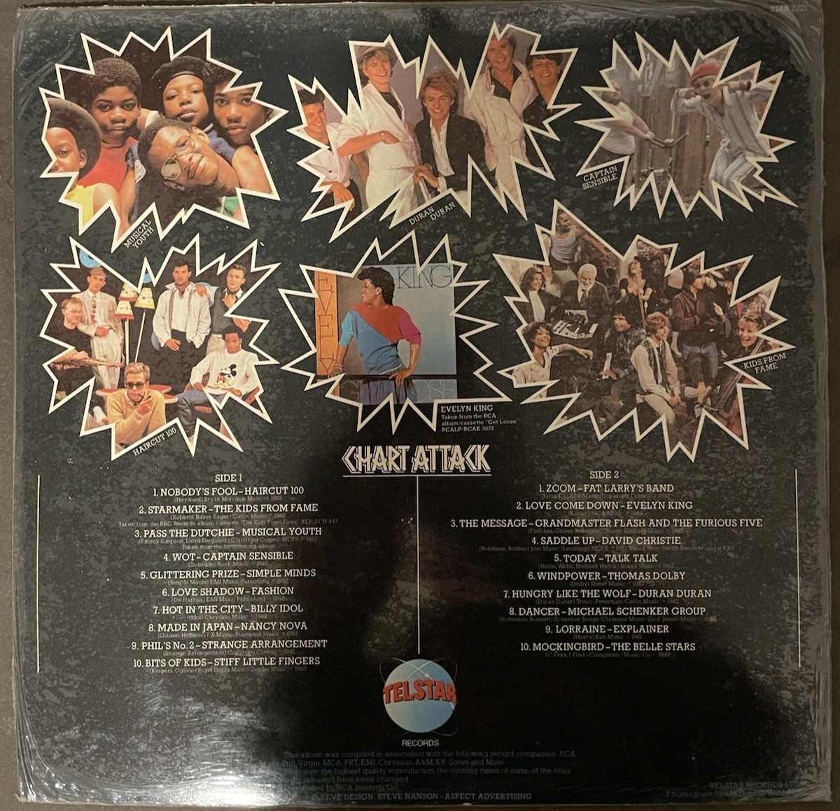 Chart Attack- U.K. Compilation Vinyl LP (Telstar) (1982) – Near-Mint