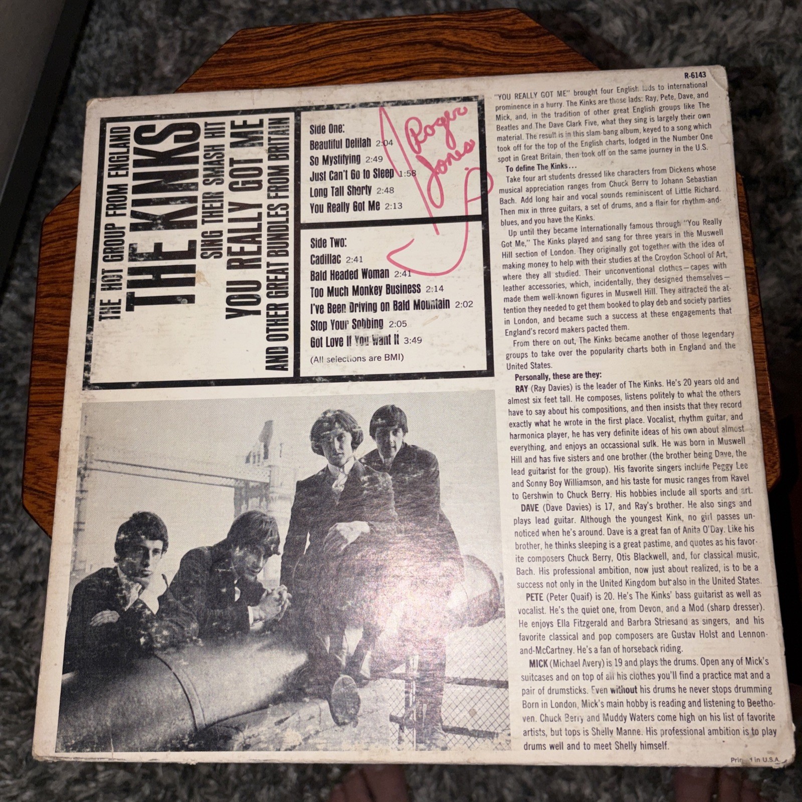 The Kinks, You Really Got Me, LP 1964 1st Pressing MONO G/VG