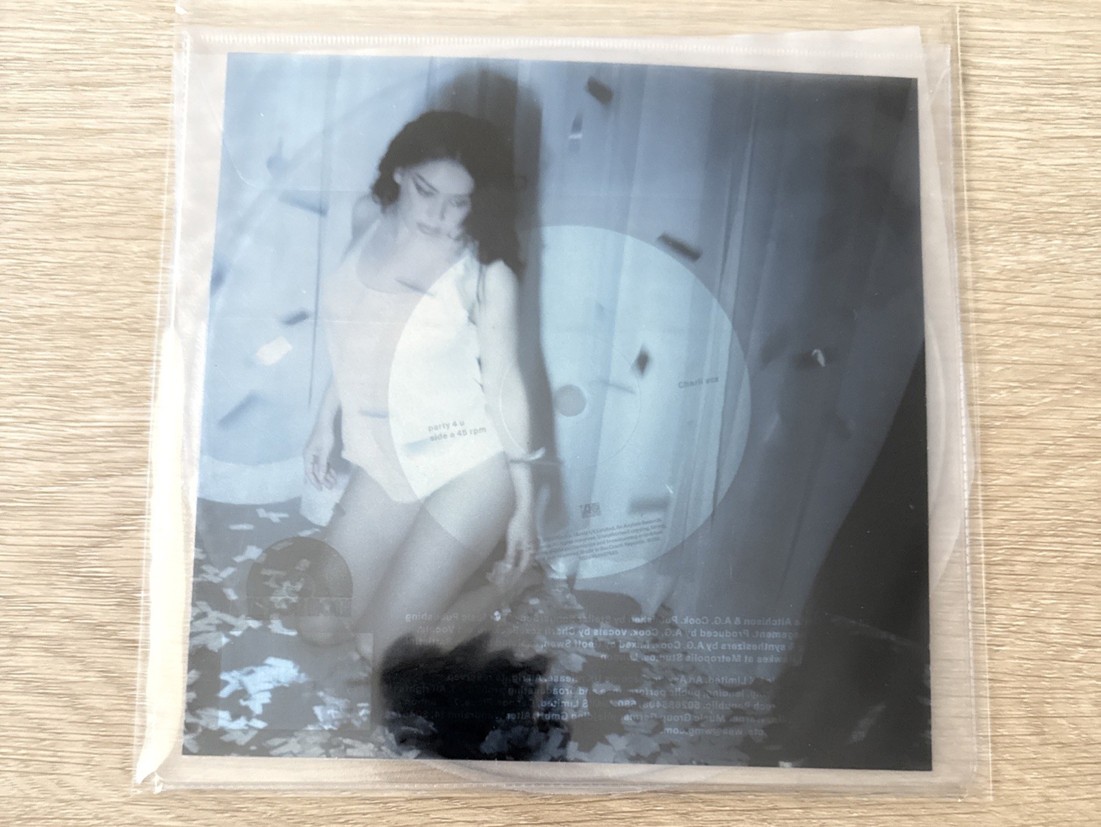 CHARLI XCX Party 4 U SEALED limited edition 7″ single Ultra Clear Vinyl RSD