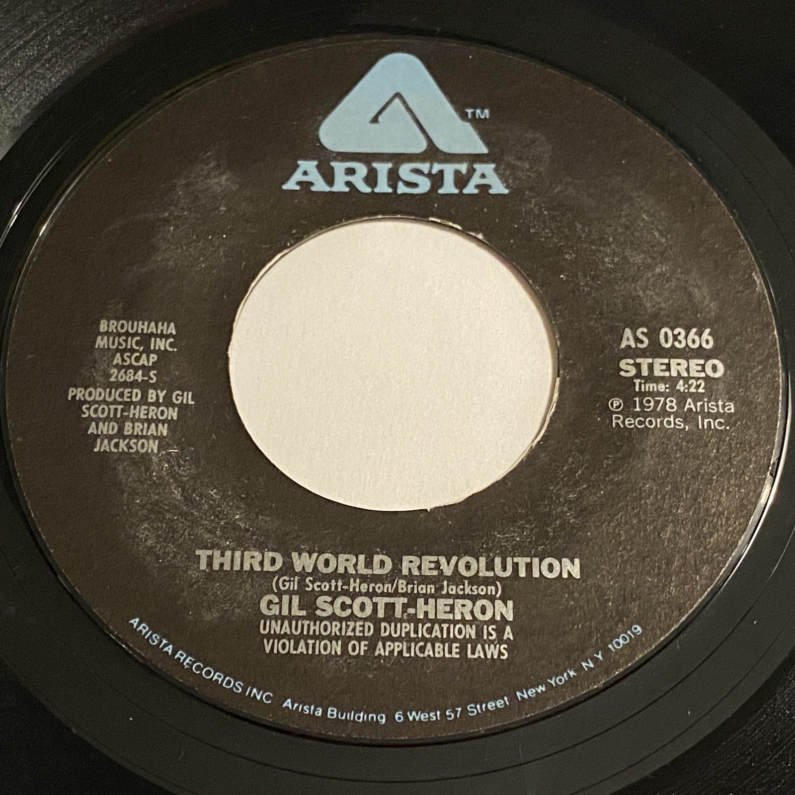 Gil Scott-Heron: Angel Dust / Third World 45 – Arista – Jazz Funk Soul