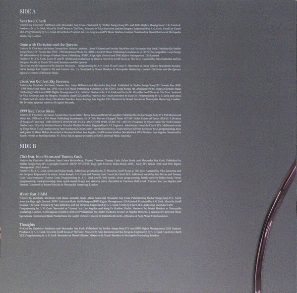 CHARLI XCX – BY CHARLI – 2-LP SET – BRAND NEW – FREE SHIPPING!