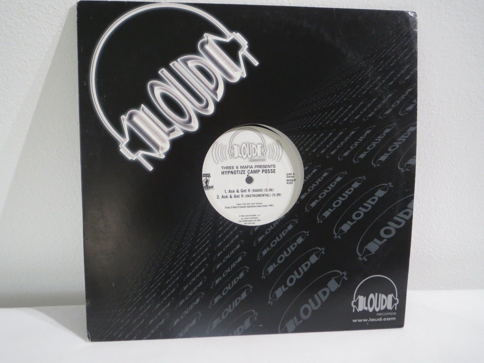 Hypnotize Camp Posse – Ask & Get It – Vinyl 12″ EP Record White Label Promo 1999