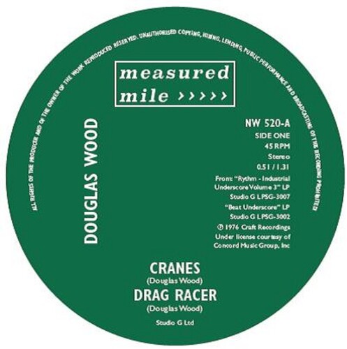 Wood,Douglas / John – Cranes / Drag Racer / Sprocket Shuffle [New 7″ Vinyl]