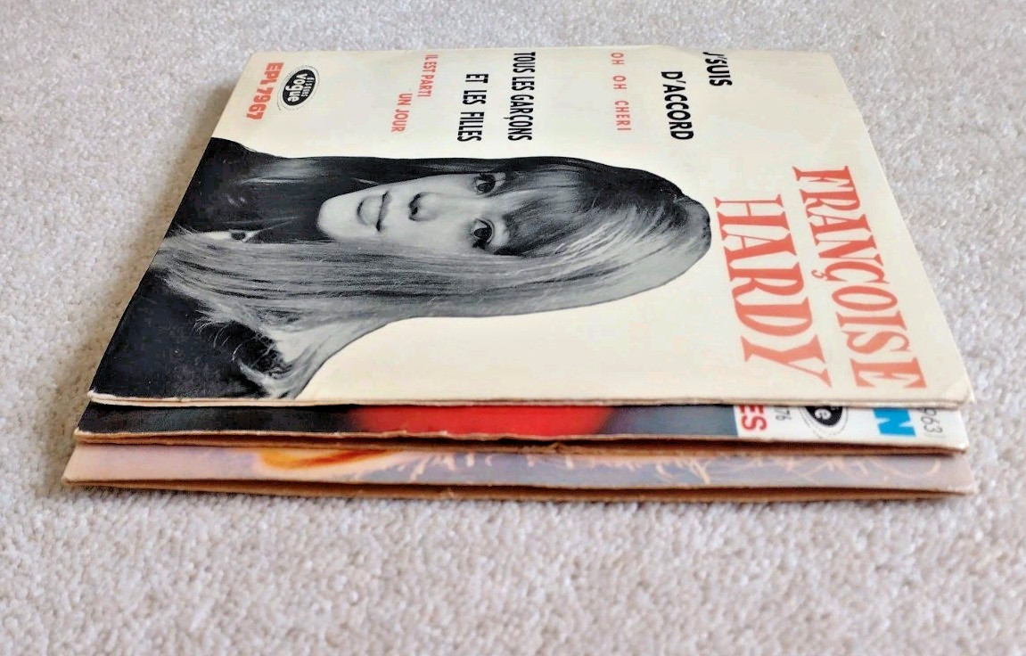 Francoise Hardy 3x Vogue EPs Le Premier Bonheur du Jour++ 1962/3 VG/VG(+)