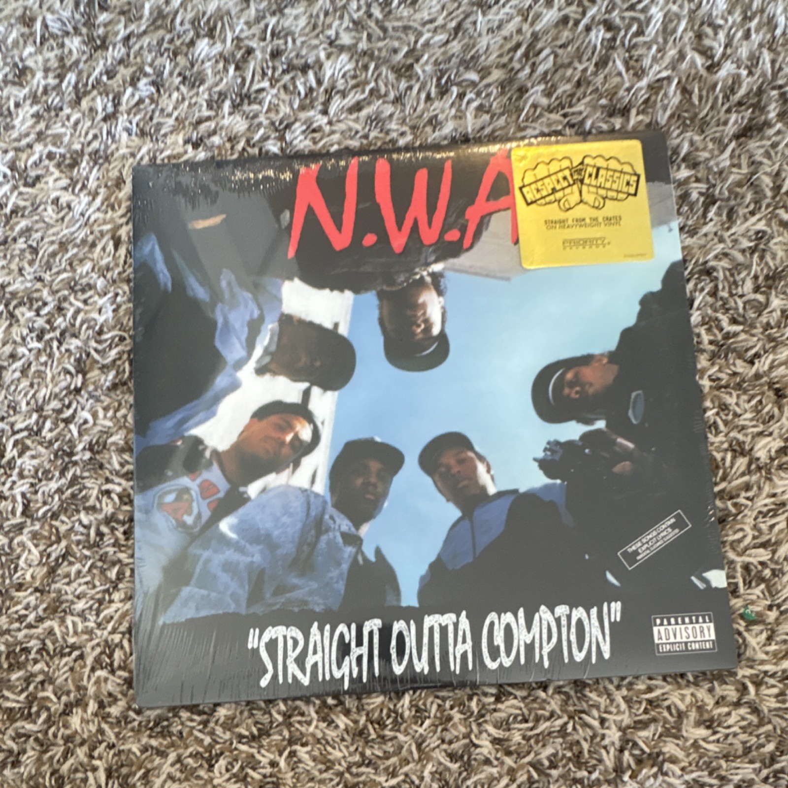 N.W.A Straight Outta Compton Vinyl LP Priority Rap Hip-Hop Parental Advisory