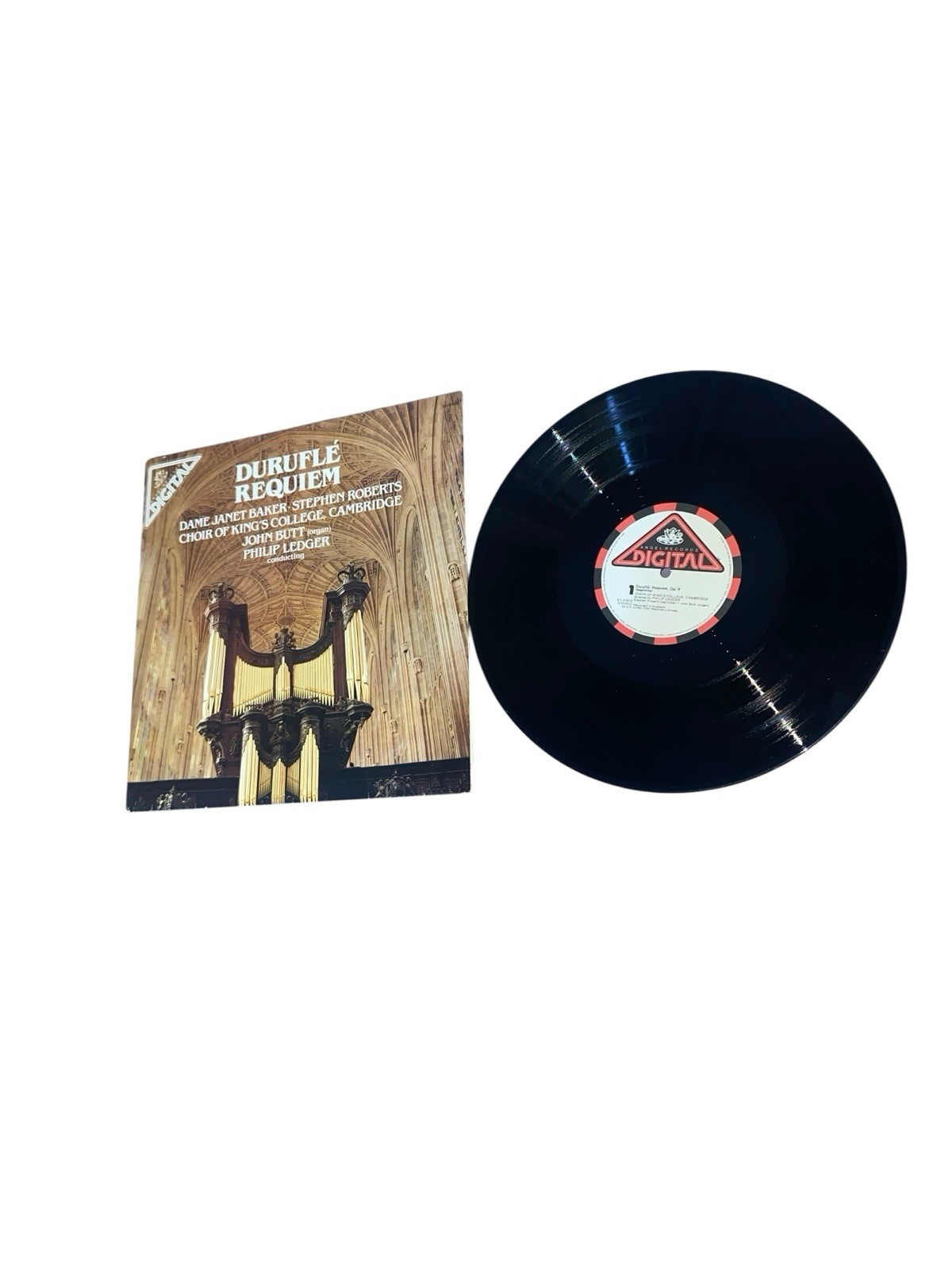 Rare DURUFLE’ Requiem-M1981 DIGITAL LP DAME JANET BAKER+ TEXT INSERT XLNT Music