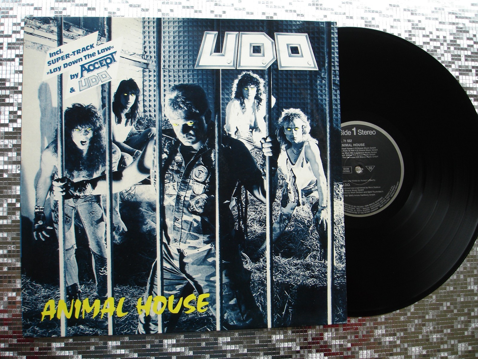 U.D.O. ~ Animal House ~ 1987 GERMAN IMPORT LP RCA – PL 71 552