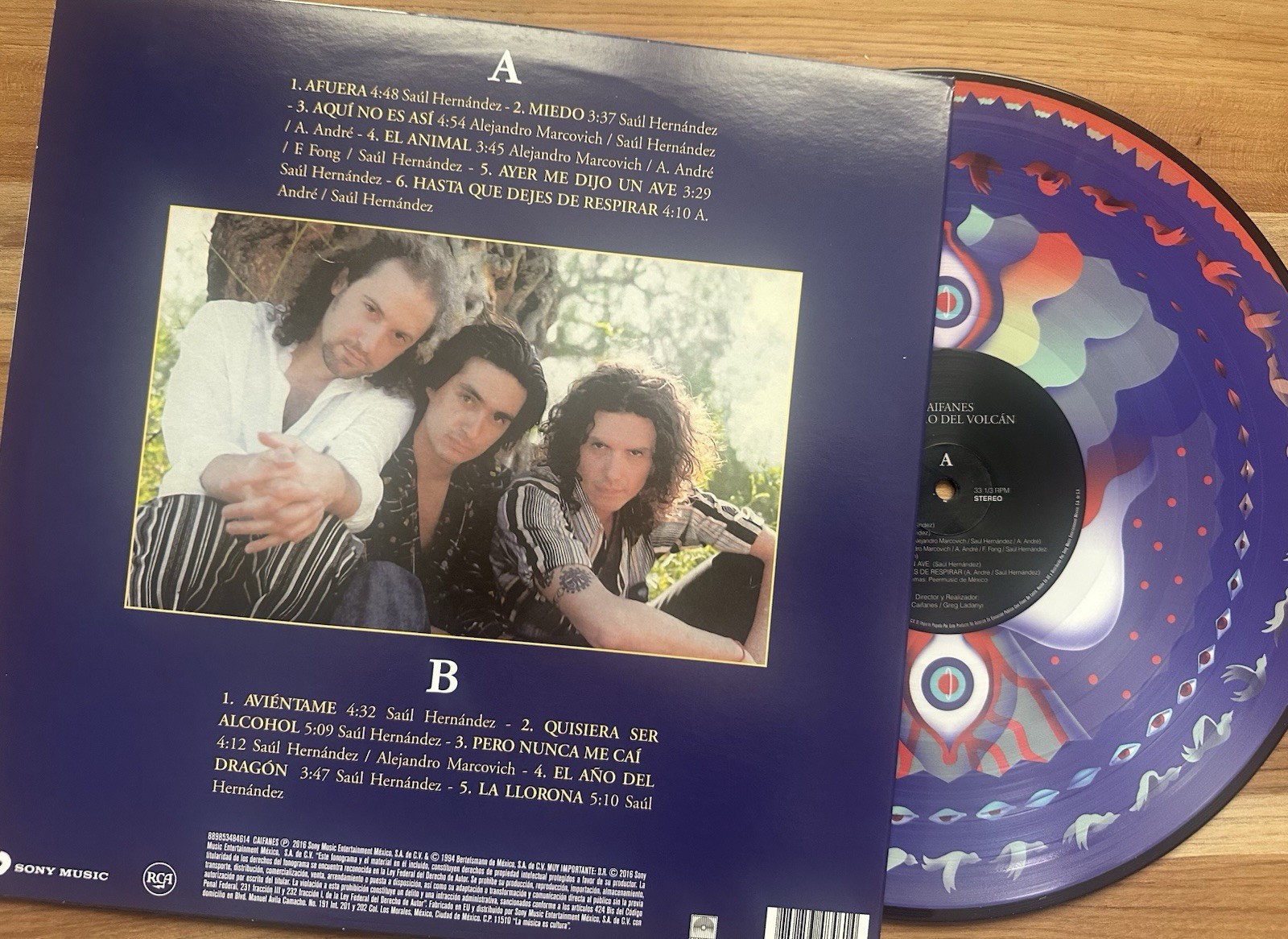 Caifanes El Nervio del Volcan LP Vinyl Record Zoetrope Picture Disc Rare