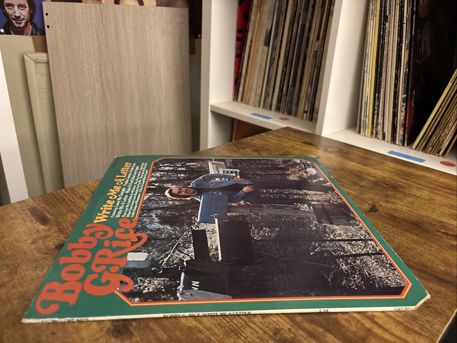 Bobby G. Rice – Write Me A Letter – 1975 Vinyl LP – EX/VG