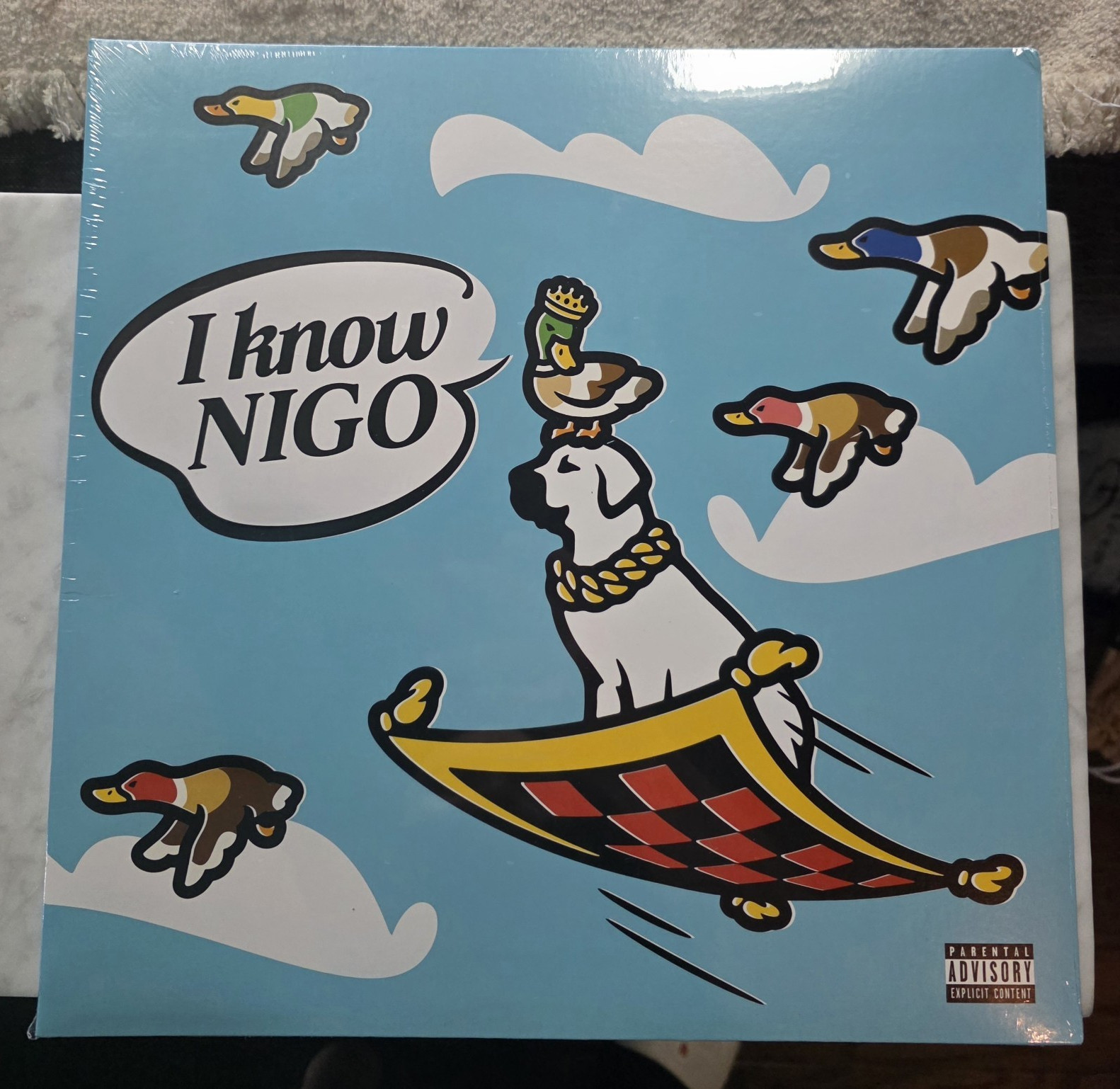 Nigo I Know NIGO 12″ Blue Vinyl LP Victor Victor Worldwide Parental Advisory