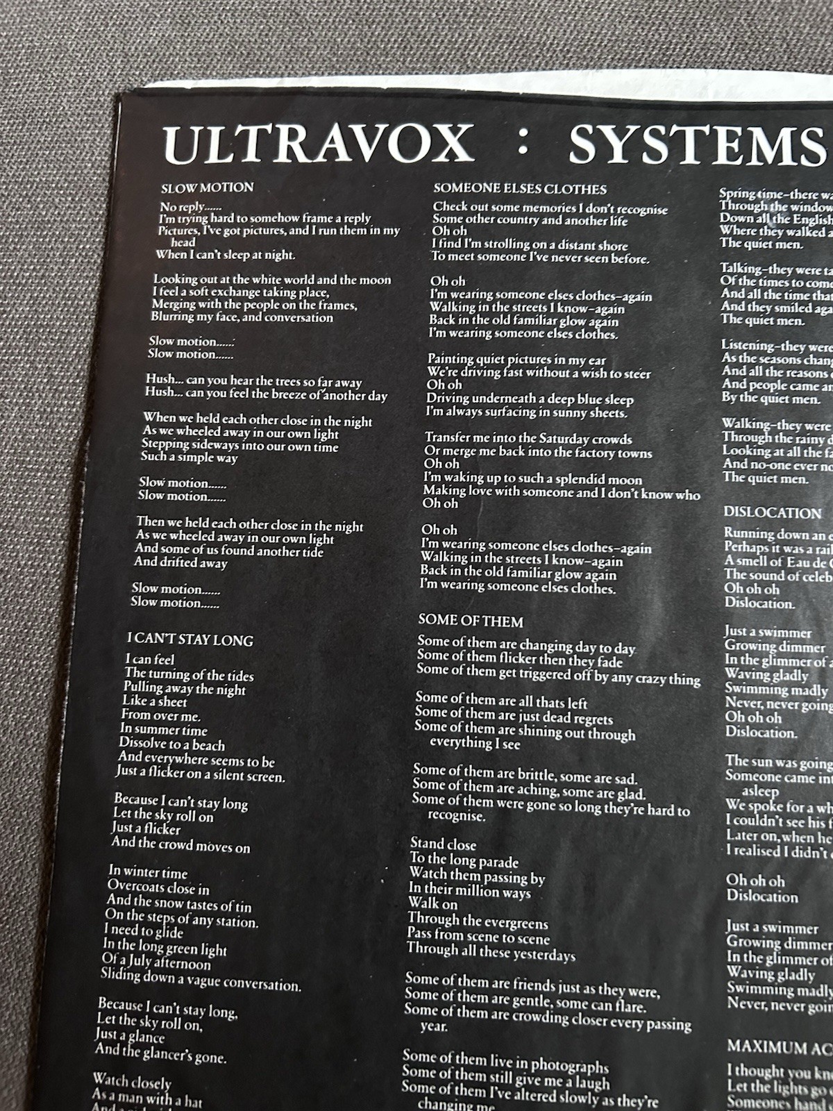 Ultravox Systems Of Romance Import Vinyl LP First Press 1978 Antilles Recs VG+