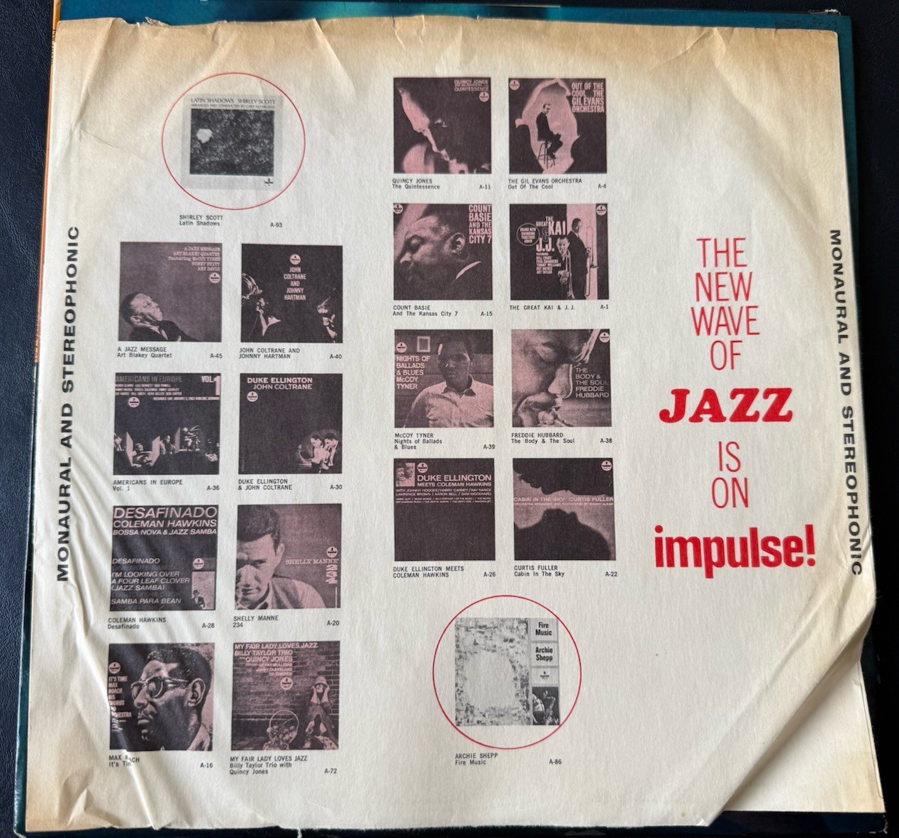 John Coltrane Coltrane LP 1962 Impulse A-21 (Gatefold)