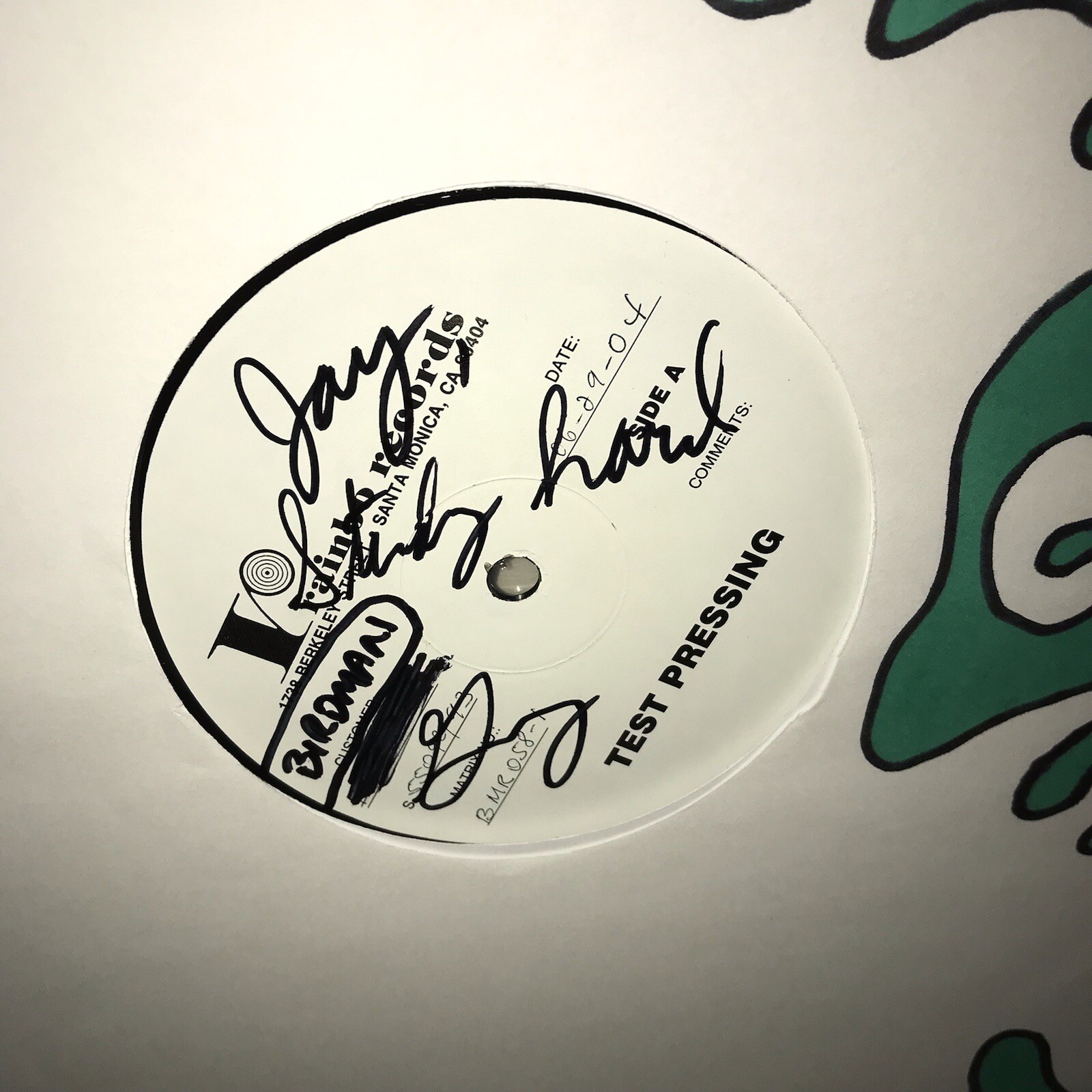 TEST PRESSING The Gris Gris Vinyl SIGNED by Greg Ashley The Dirtbombs Black Lips