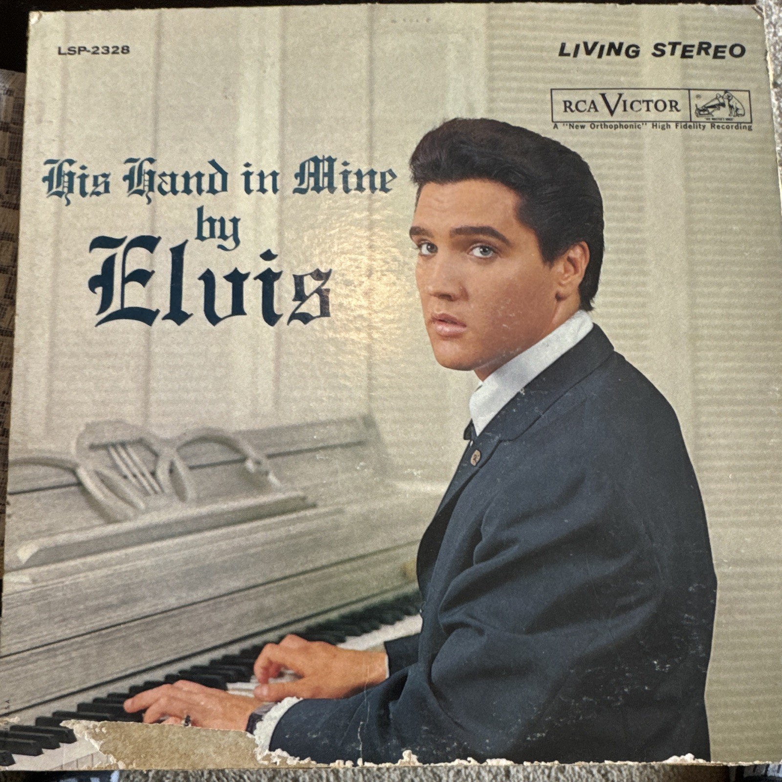 Elvis Presley His Hand in Mine RCA Victor Living Stereo 12″ Vinyl LP LSP-2328