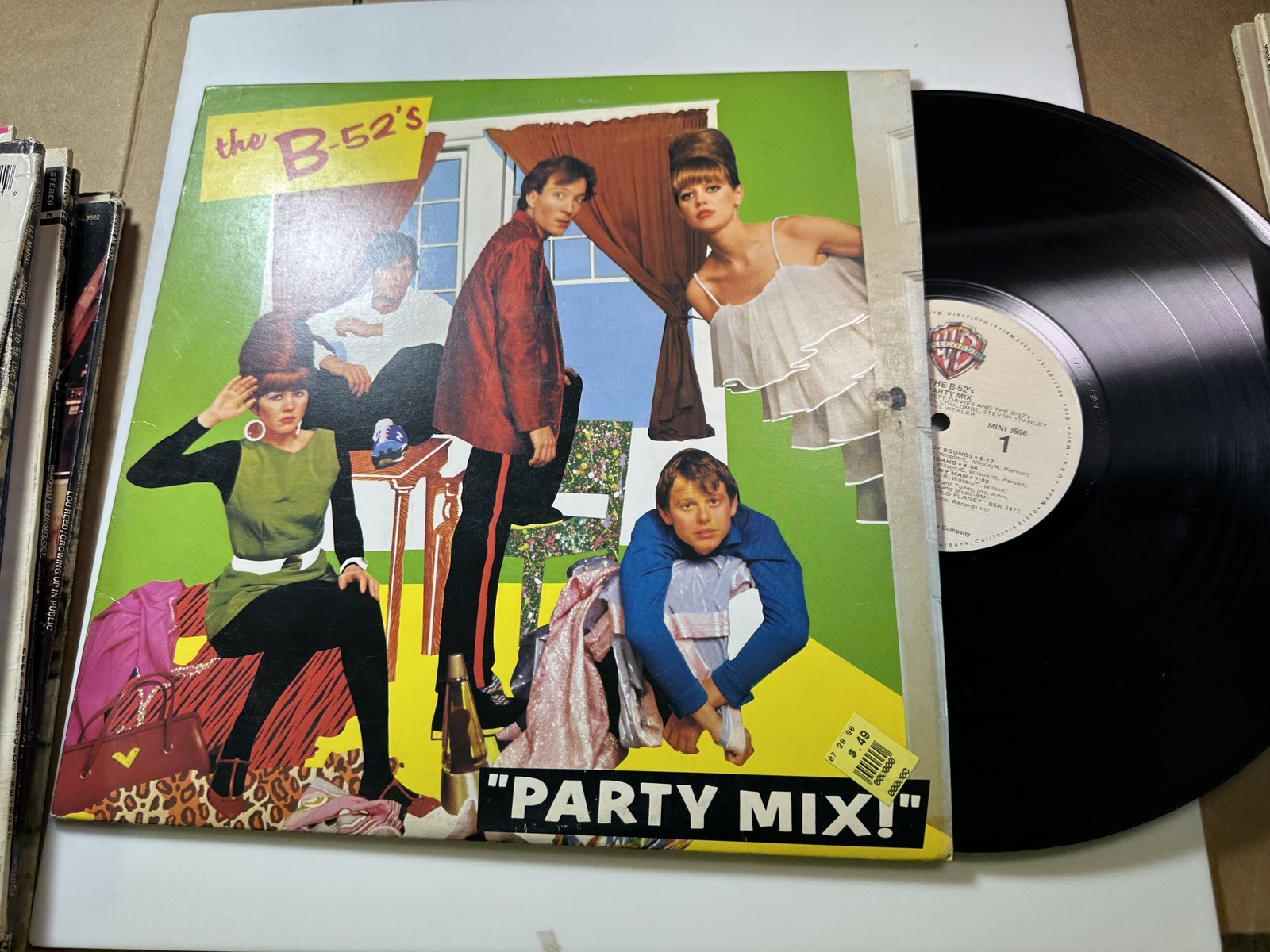 Party Mix! LP Vinyl Record The B 52’s Warner Bros MINI 3596