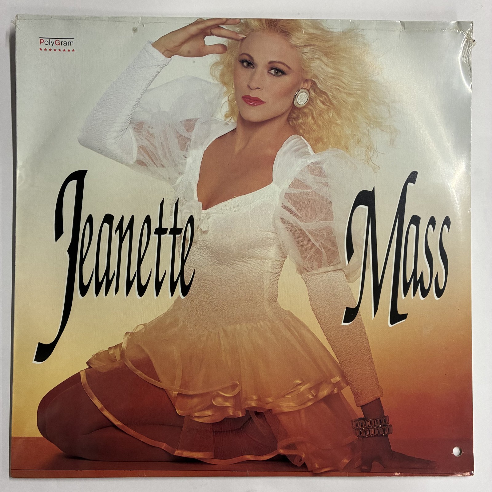 JEANETTE MASS -JEANETTE MASS- 1990 MEXICAN LP STILL SEALED DRILL HOLE, LATIN POP