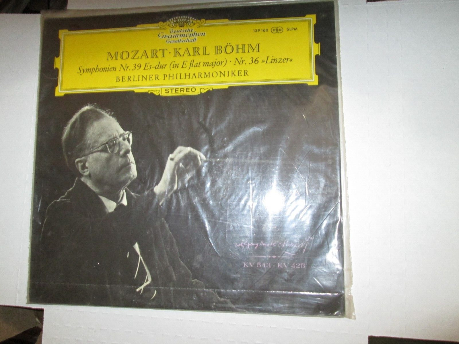 Mozart Symphonies No.39 & 36 Bohm DGG 139 160 SLPM Stereo SEALED