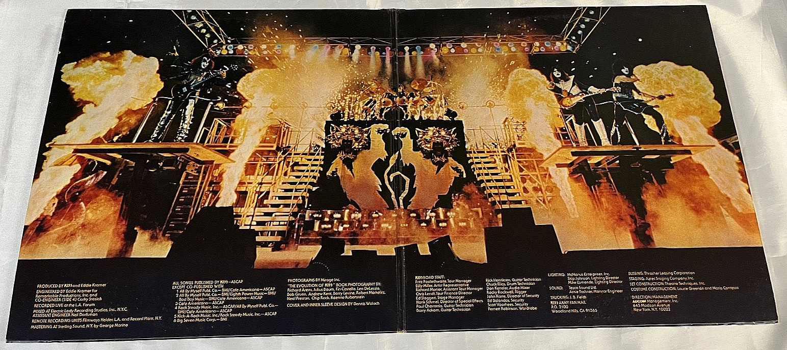KISS ALIVE II Canada 2XLP Vinyl Tattoos Booklet Sleeves Polydor Ace Aucoin VG+