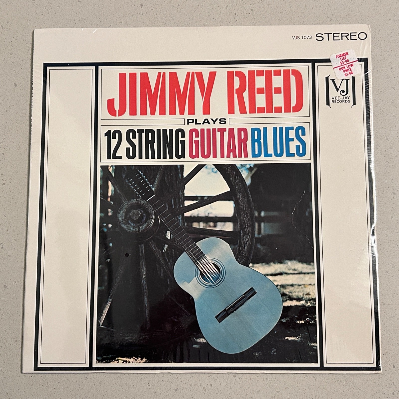 SEALED!!! JIMMY REED “Plays 12 String Guitar Blues” Lp VEE-JAY VJS 1073 OIS 1963