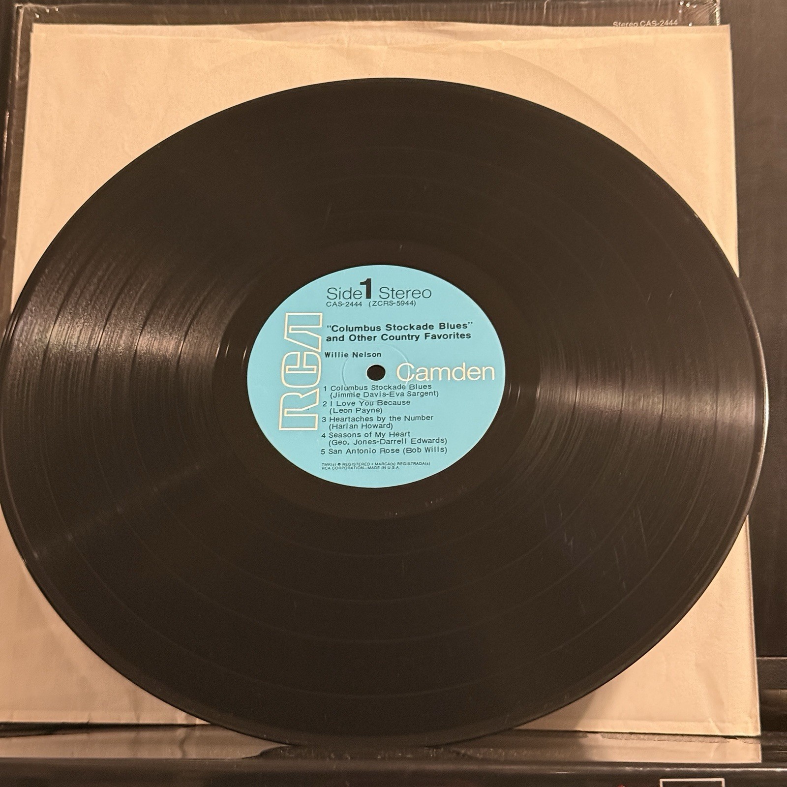 WILLIE NELSON Columbus Stockade Blues 1970 RCA Camden Original US Press CAS-2444