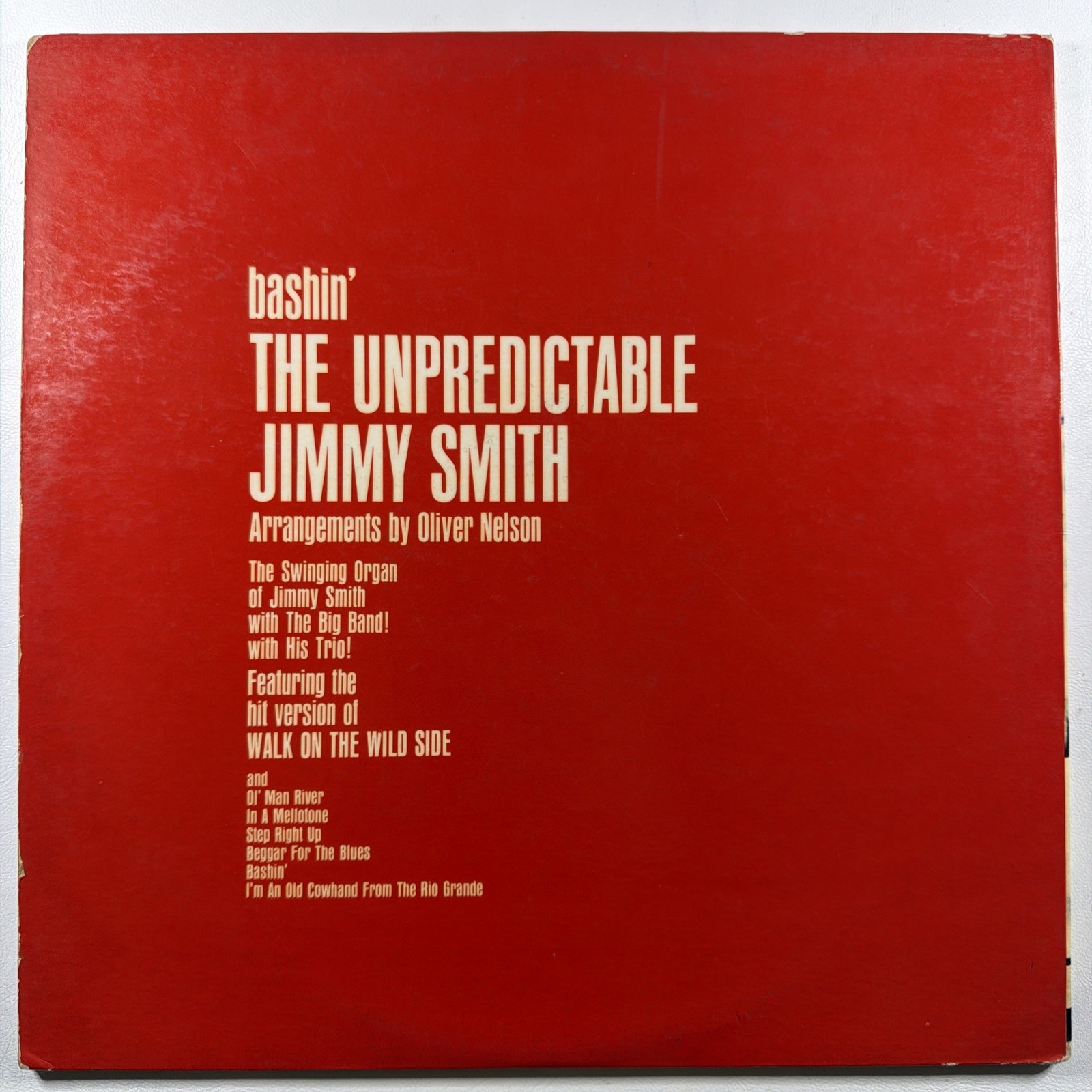 Jimmy Smith – Bashin’ The Unpredictable Jimmy Smith LP Verve Jazz V6-8474