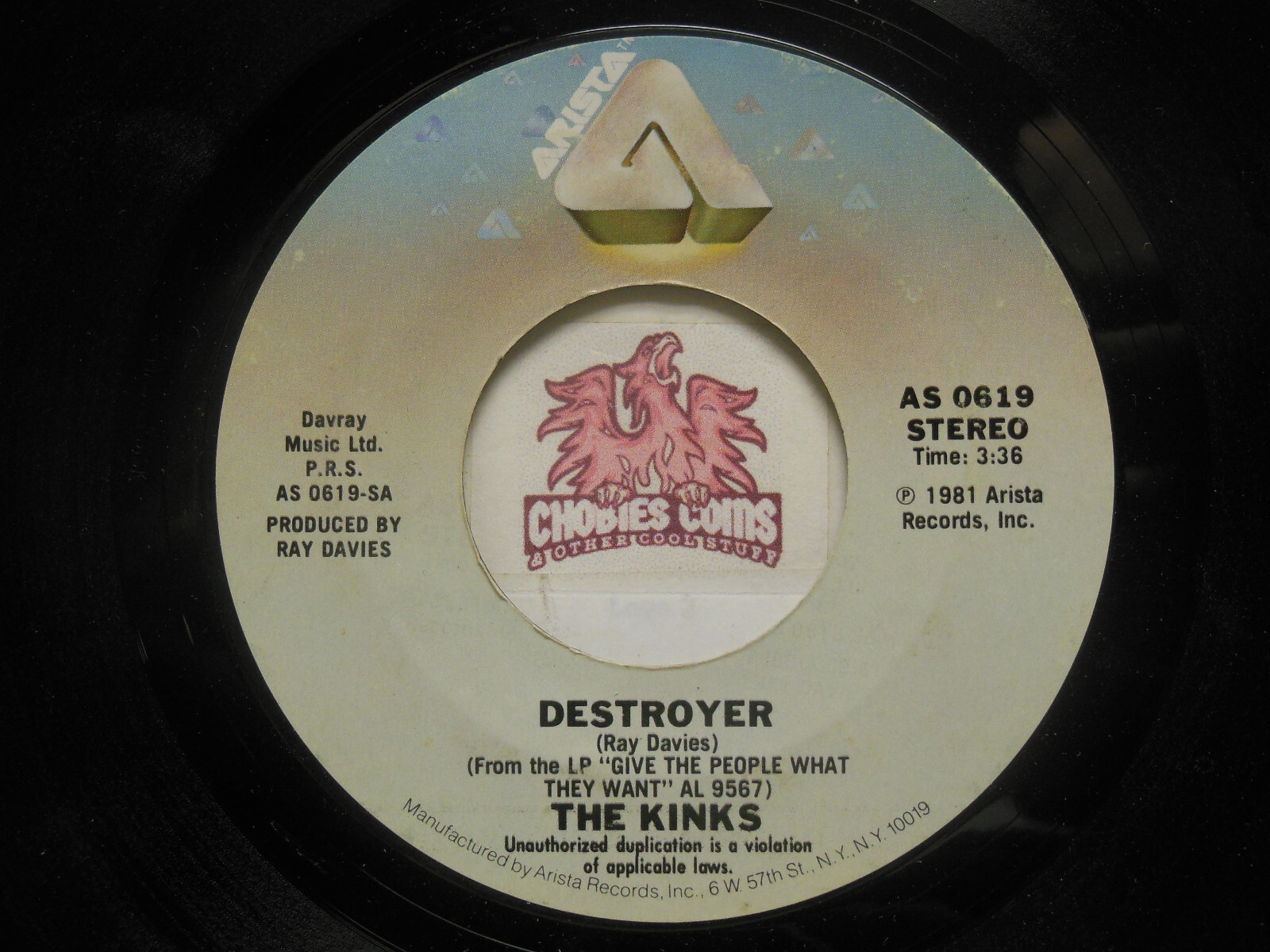 THE KINKS: Destroyer / Back To Front, 45 RPM G+ (5D)