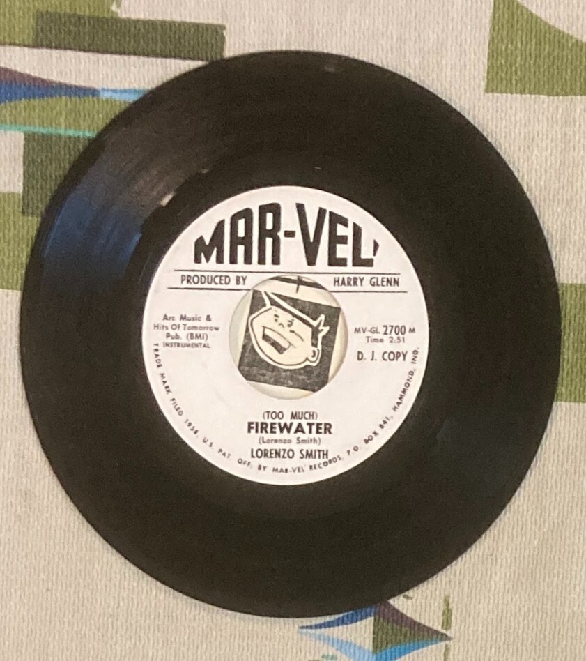 Lorenzo Smith Little Willie Parker 45 (Too Much) Firewater 1958 Promo M-