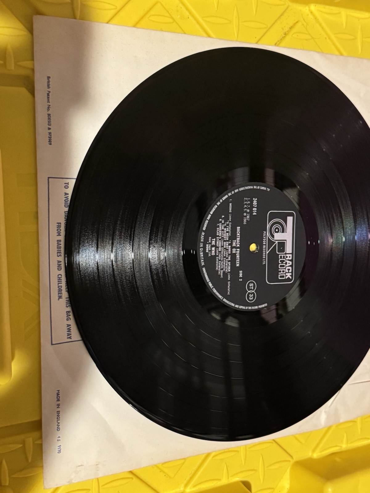 The Who The Ox UK LP Track Backtrack 14 2407 014 Mint Unplayed OG Inner