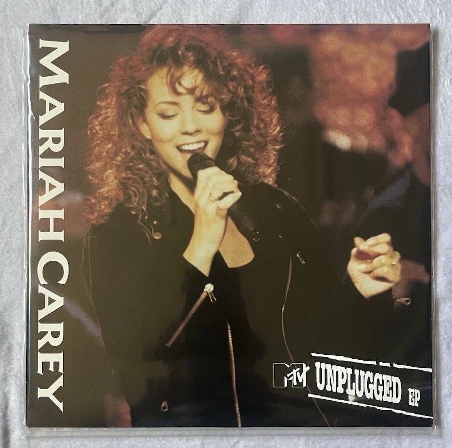 Mariah Carey MTV Unplugged 12″ LP Red/Black Vinyl Record Columbia Pop
