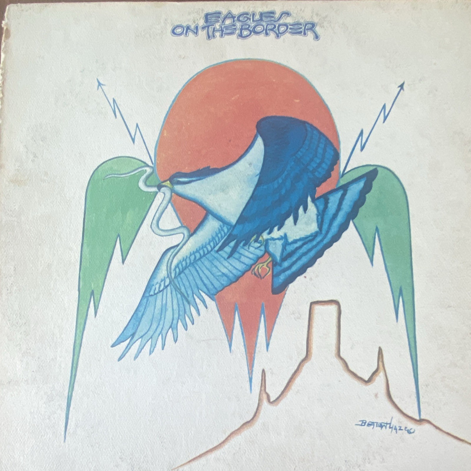Eagles On the Border LP Vinyl 12″ Rock Asylum Records 1974 7E-1004 Stereo