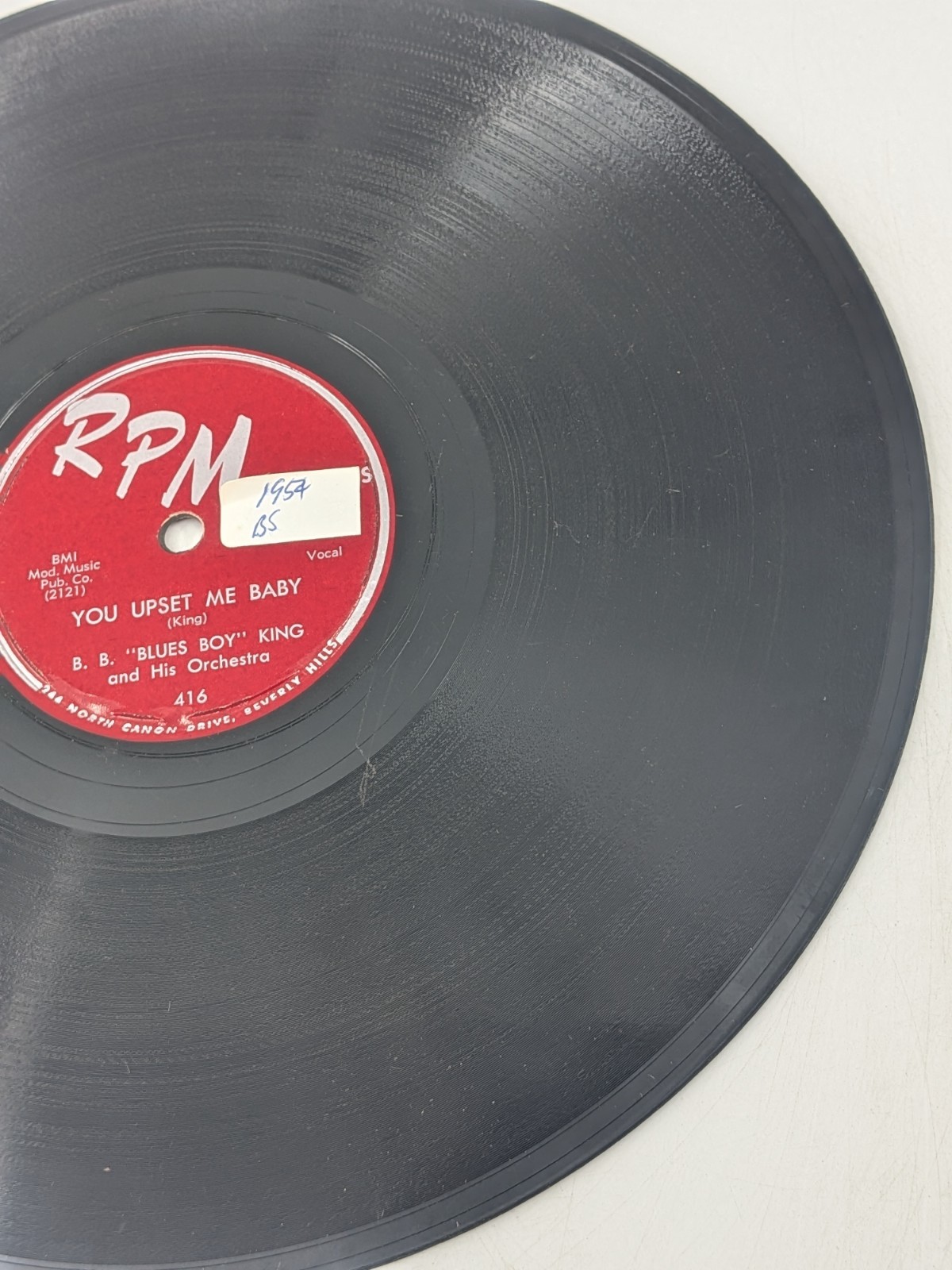 Whole Lotta’ Love/You Upset me Baby BB KING 78 RPM BLUES VG