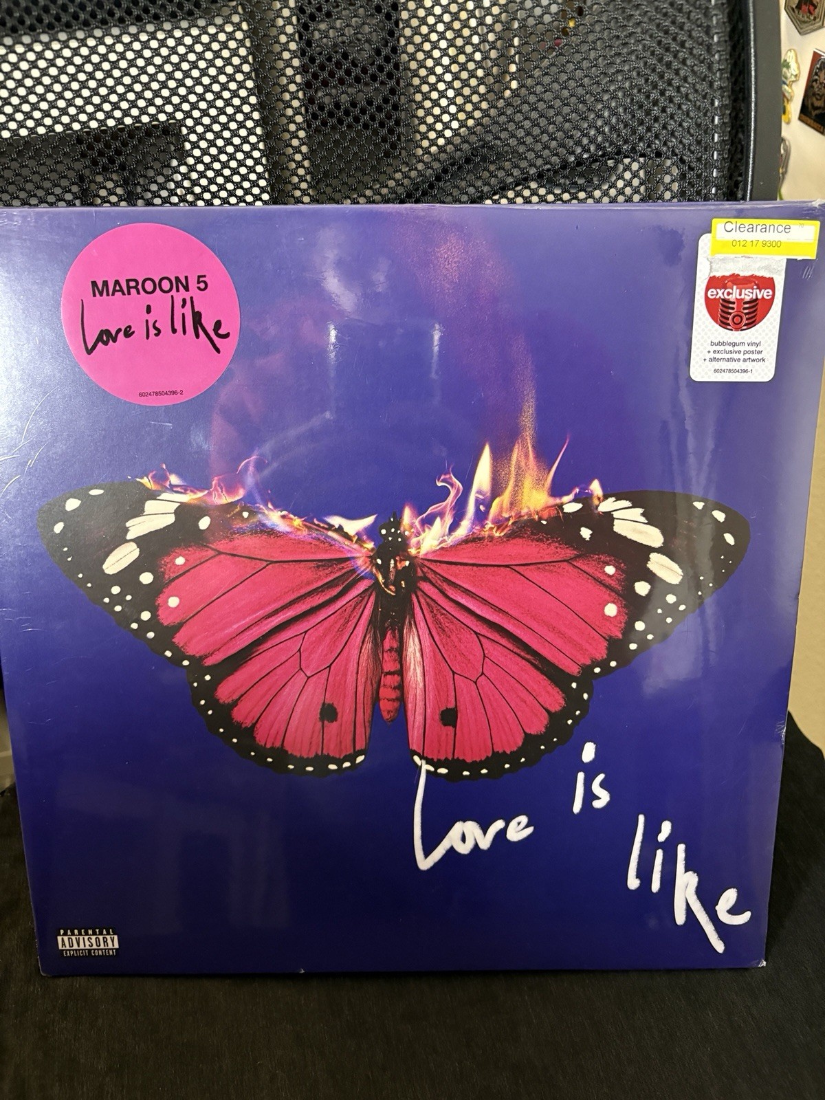 Maroon 5 – LOVE IS LIKE Limited Bubblegum Pink Colored Vinyl LP + Poster Target
